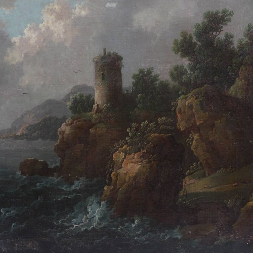 Antiquités - Pair of landscapes by Christoph von Bemmel (1707-1782)