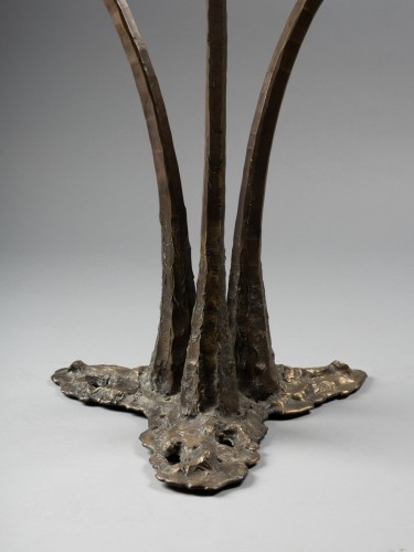 Furniture  - Bronze pedestal table.