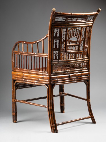 XIXe siècle - Ensemble de sièges en bambou de la fin du XIXe siècle