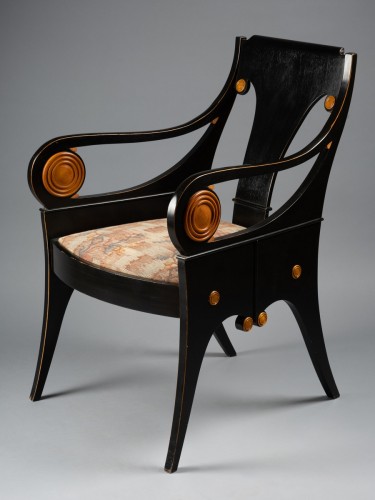 Paire de fauteuils - Jože Plecnik (1872-1957) - Sièges Style Art Déco