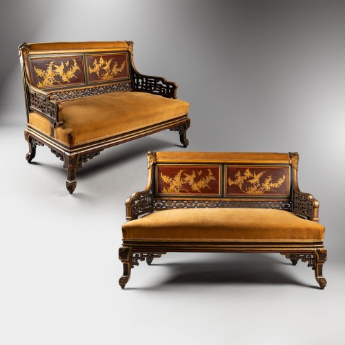 Antiquités - A pair of sofa