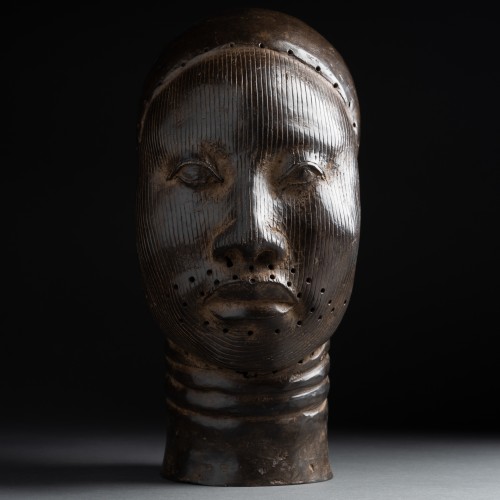 Antiquités - Sculpture bronze Bénin