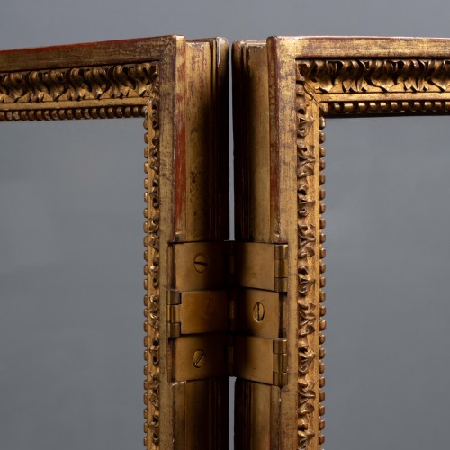 Screen in gilded wood. - Furniture Style Napoléon III
