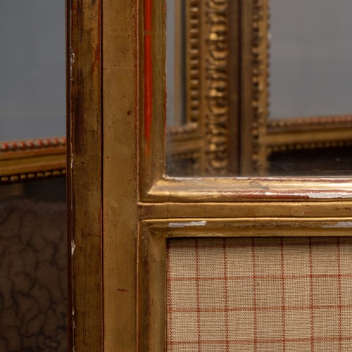 Napoléon III - Screen in gilded wood.