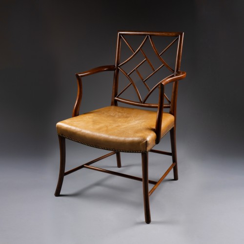 XXe siècle - Paire de fauteuils en acajou
