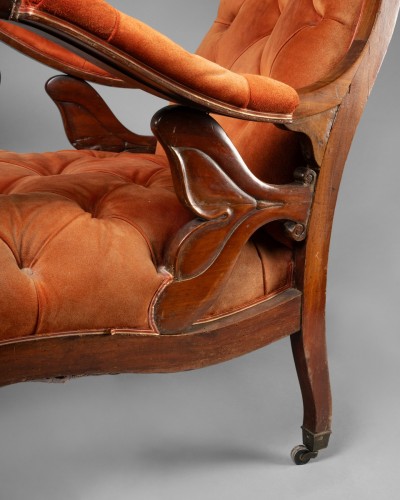 Capituated English armchair - Seating Style Louis-Philippe