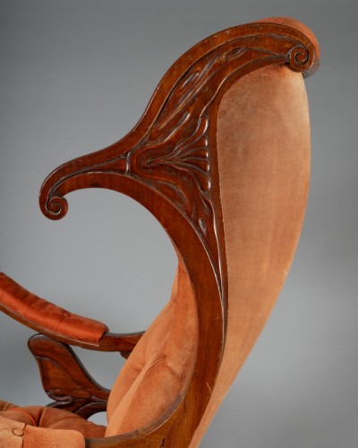 Capituated English armchair - 