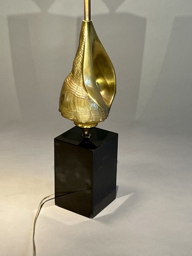 20th century - Shell lamp, Work of the Charles Circa 1970