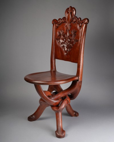 Pair of colonial-style chairs - Seating Style Napoléon III