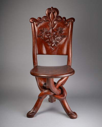 Seating  - Pair of colonial-style chairs