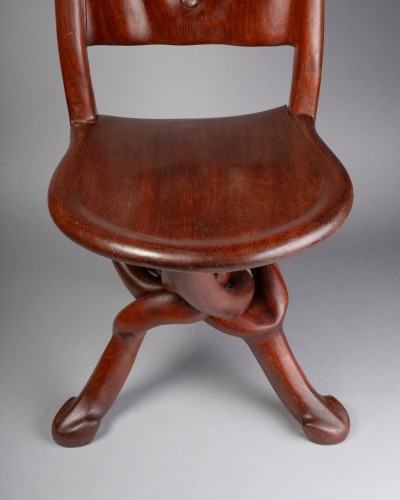 Napoléon III - Pair of colonial-style chairs