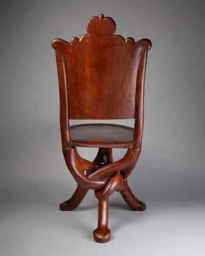 Antiquités - Pair of colonial-style chairs