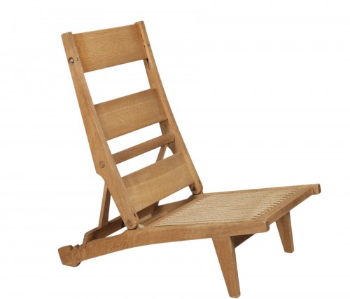 Oak heater armchair.