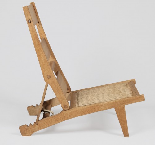 Seating  - Oak heater armchair.