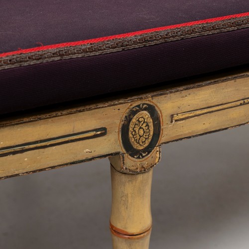 Directoire - Painted wooden sofa