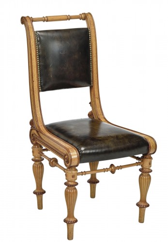 19th century Maple chair by Theophil Hansen