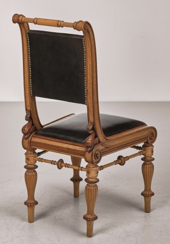 Seating  - 19th century Maple chair by Theophil Hansen