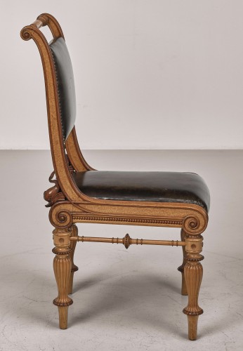 19th century Maple chair by Theophil Hansen - 