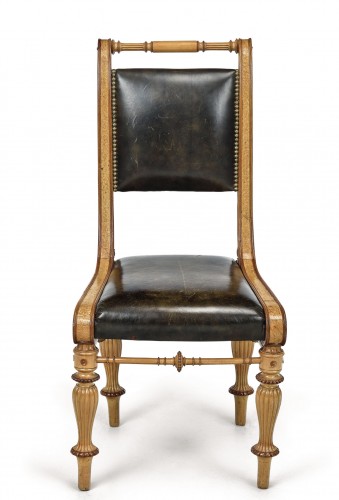 19th century - 19th century Maple chair by Theophil Hansen