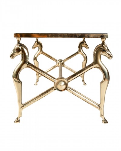 Table basse aux cheveaux