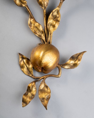 Pair of gold metal appliques - 