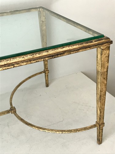 Coffee table in gilded wrought iron - 