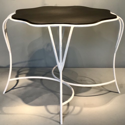 Paire de tables en fer forgé - Mobilier Style Années 50-60