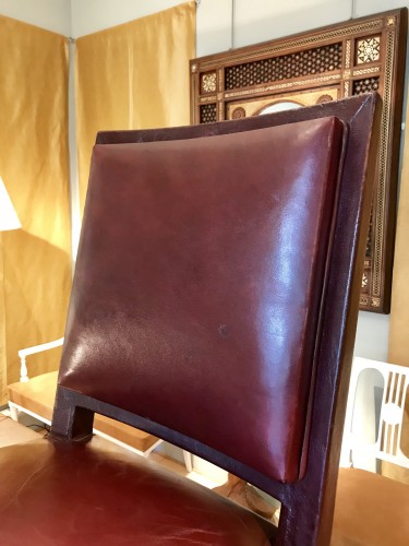 Four leather chairs - 50