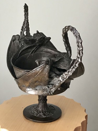 Objet de décoration Cassolettes, coupe et vase - Coupe en bronze - Rinaldo Carnielo