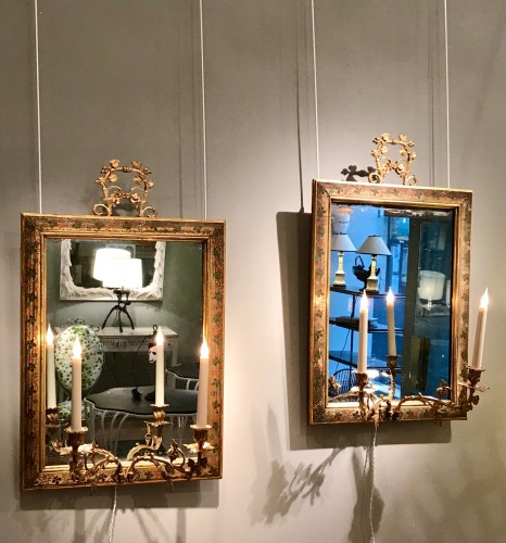 Restauration - Charles X - Paire de miroirs