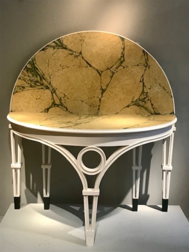 Christian Badin - Table console demi-lune - Mobilier Style Années 50-60