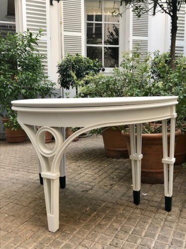 XXe siècle - Christian Badin - Table console demi-lune