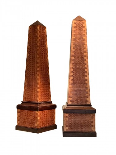 Pair of obelisks