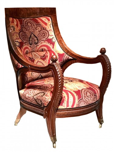 19th Comfortable mahogany armchair