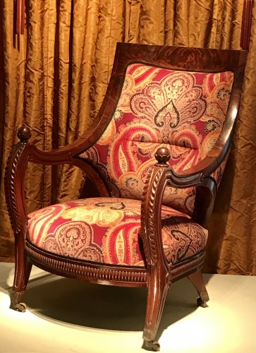 19th Comfortable mahogany armchair - Seating Style Louis-Philippe