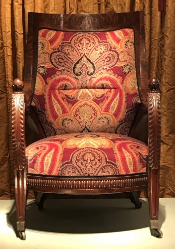 Seating  - 19th Comfortable mahogany armchair