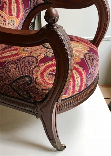19th Comfortable mahogany armchair - 