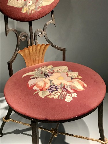 Chaise par Gilbert Poillerat - Bellechasse 29 galerie