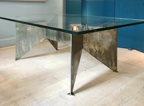 Antiquités - Table sculpture par Georges Addor vers 1953/54