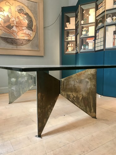 Antiquités - Table sculpture par Georges Addor vers 1953/54
