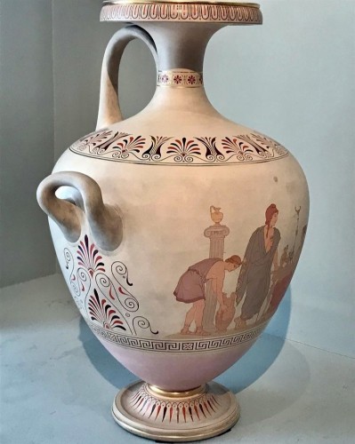 XIXe siècle - Grand vase en céramique néo-Grec