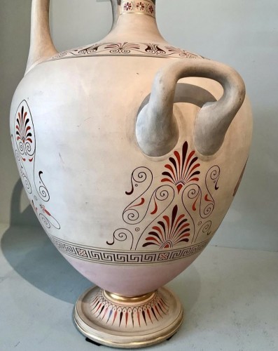 Napoléon III - Grand vase en céramique néo-Grec