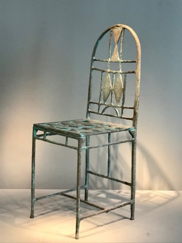 Chaise en bronze par François Dimech - Sièges Style Années 50-60