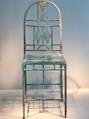 Sièges Chaise - Chaise en bronze par François Dimech