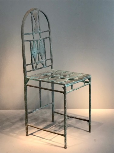 Bronze chair by par François Dimech - 