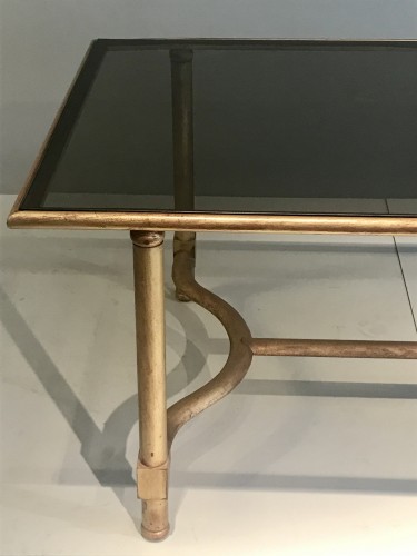 Furniture  - Coffee table in golden brass
