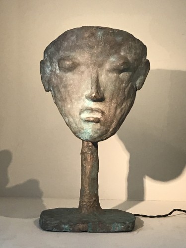 Luminaires Lampe - Lampe masque en bronze de Garouste et Bonetti