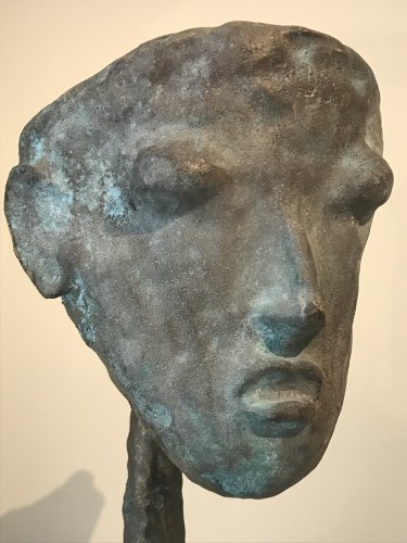 XXe siècle - Lampe masque en bronze de Garouste et Bonetti
