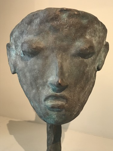 Lampe masque en bronze de Garouste et Bonetti - 