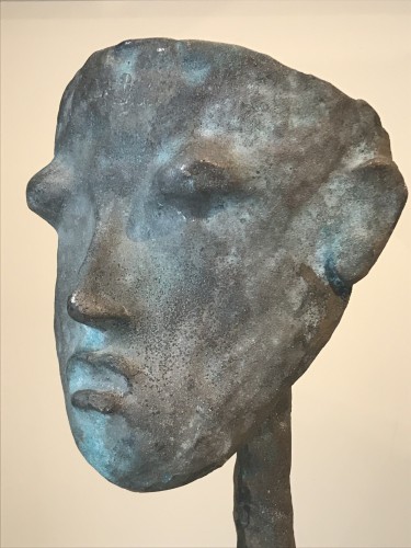 Antiquités - Lampe masque en bronze de Garouste et Bonetti